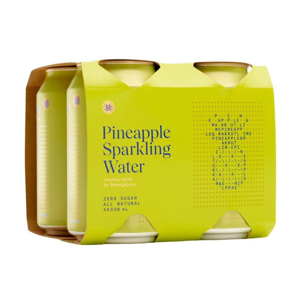 Strangelove Pineapple Sparkling Water - 4 pack