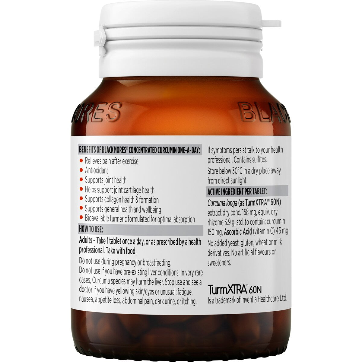 Blackmores Concentrated Curcumin Tablets 30 pack