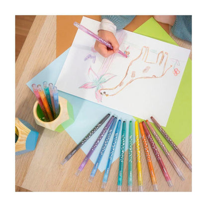 Bic Kids Turn & Colour Crayons12 - Pack