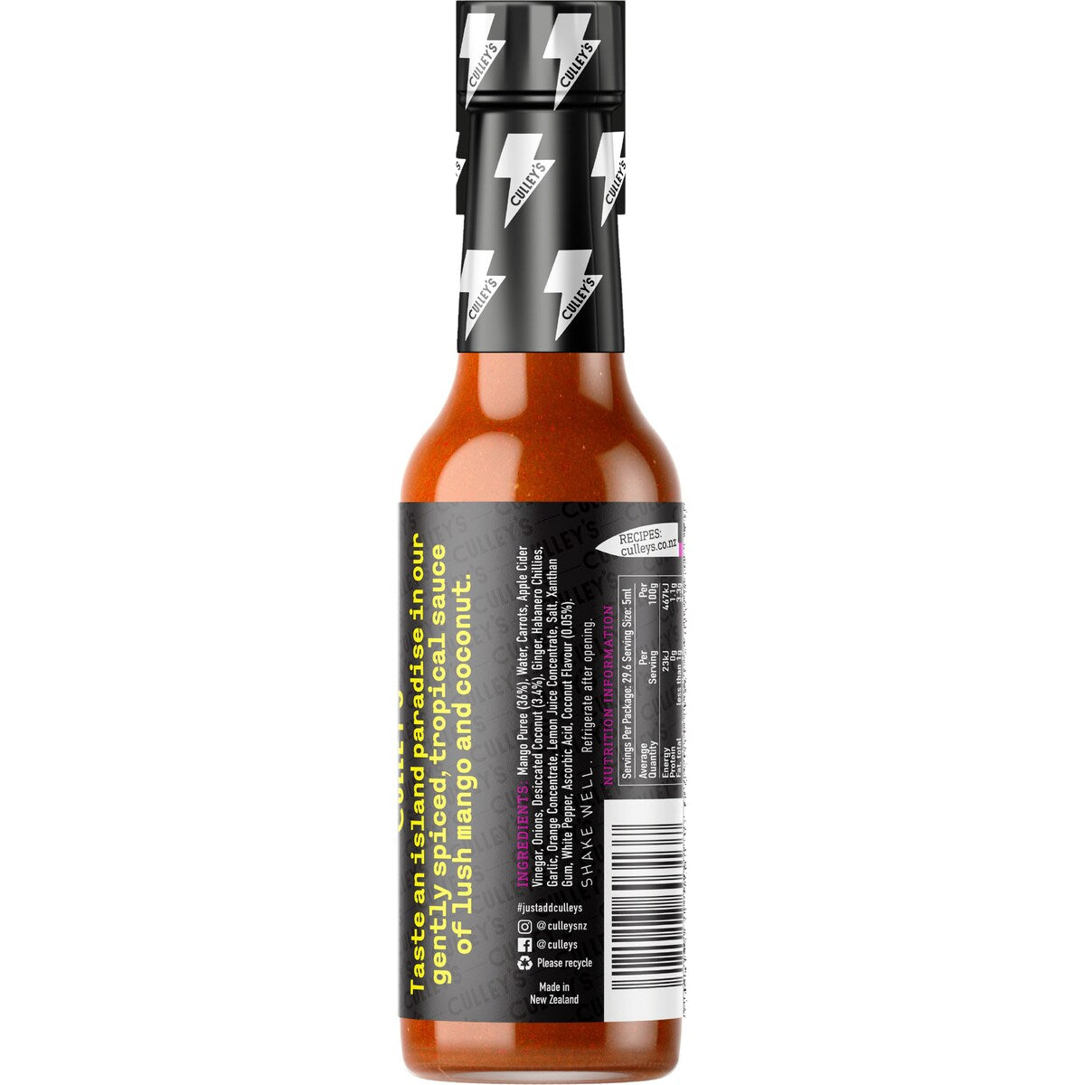 Culley's Dreamy Mango Coco Hot Sauce Low Heat 148mL