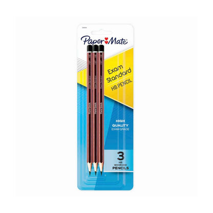 Papermate Woodcase Hb Pencils - 3 pack