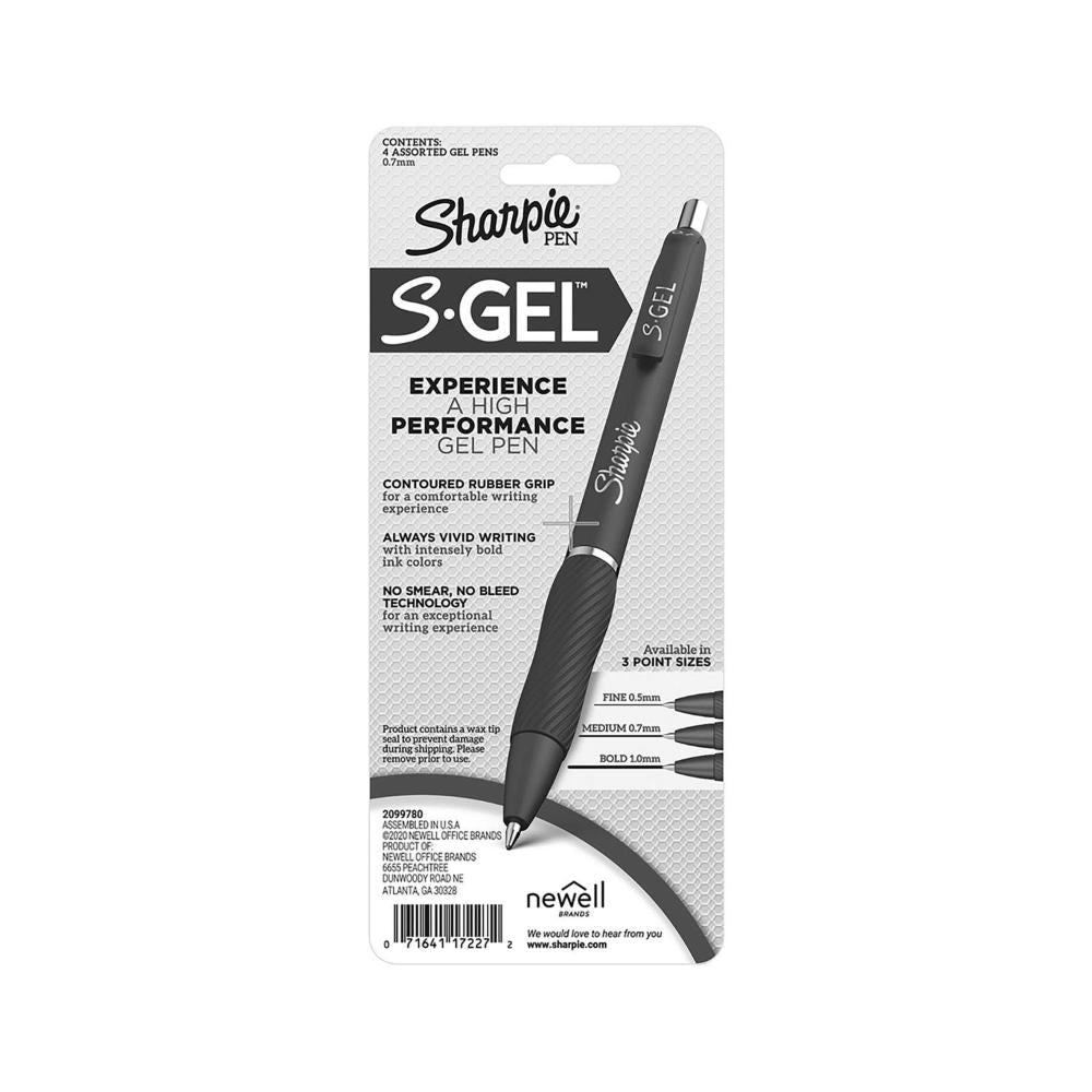 Sharpie S- Gel Pens Assorted - 4 Pack