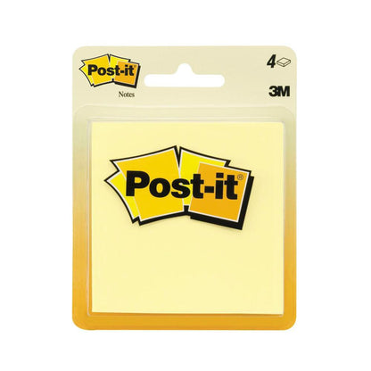 Post-it Original Yellow Notes - 4 pack