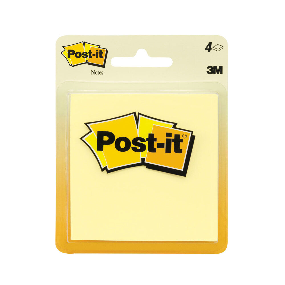 Post-it Original Yellow Notes - 4 pack