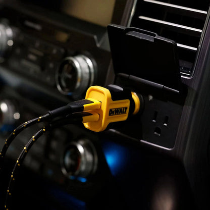 Dewalt 2 Port Mobile USB Fast Car Charger