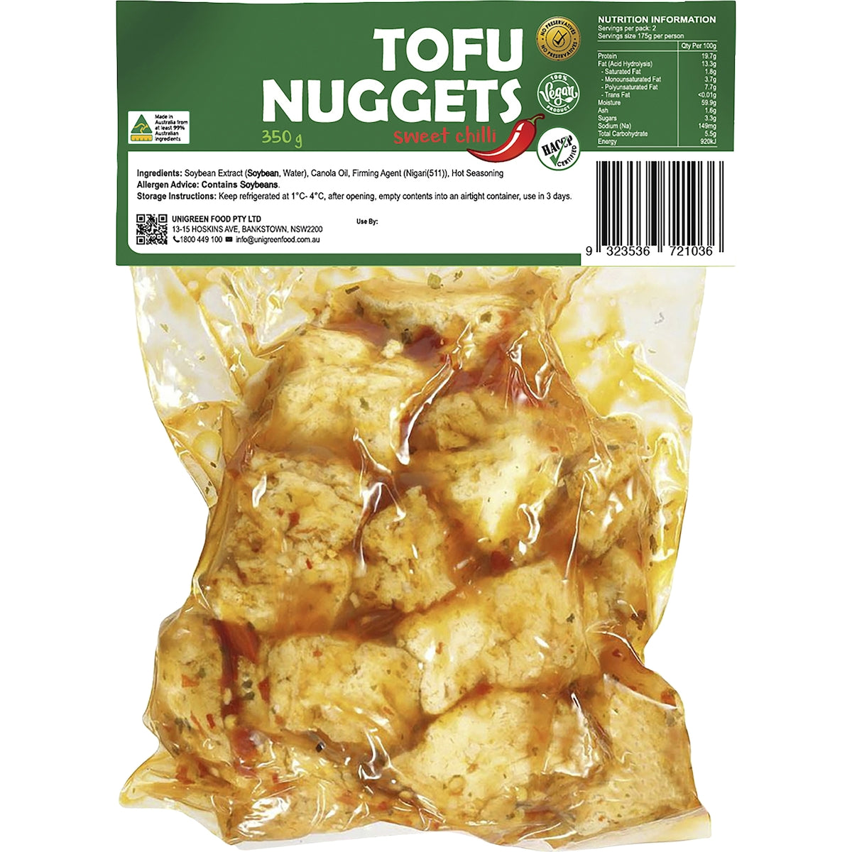 Unigreen Tofu Nuggets Sweet Chilli 350g