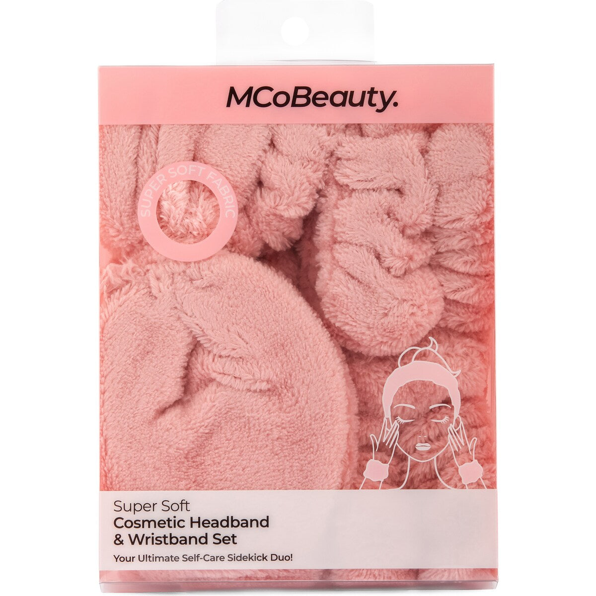 MCoBeauty Super Soft Cosmetic Headband & Wristband Set Each