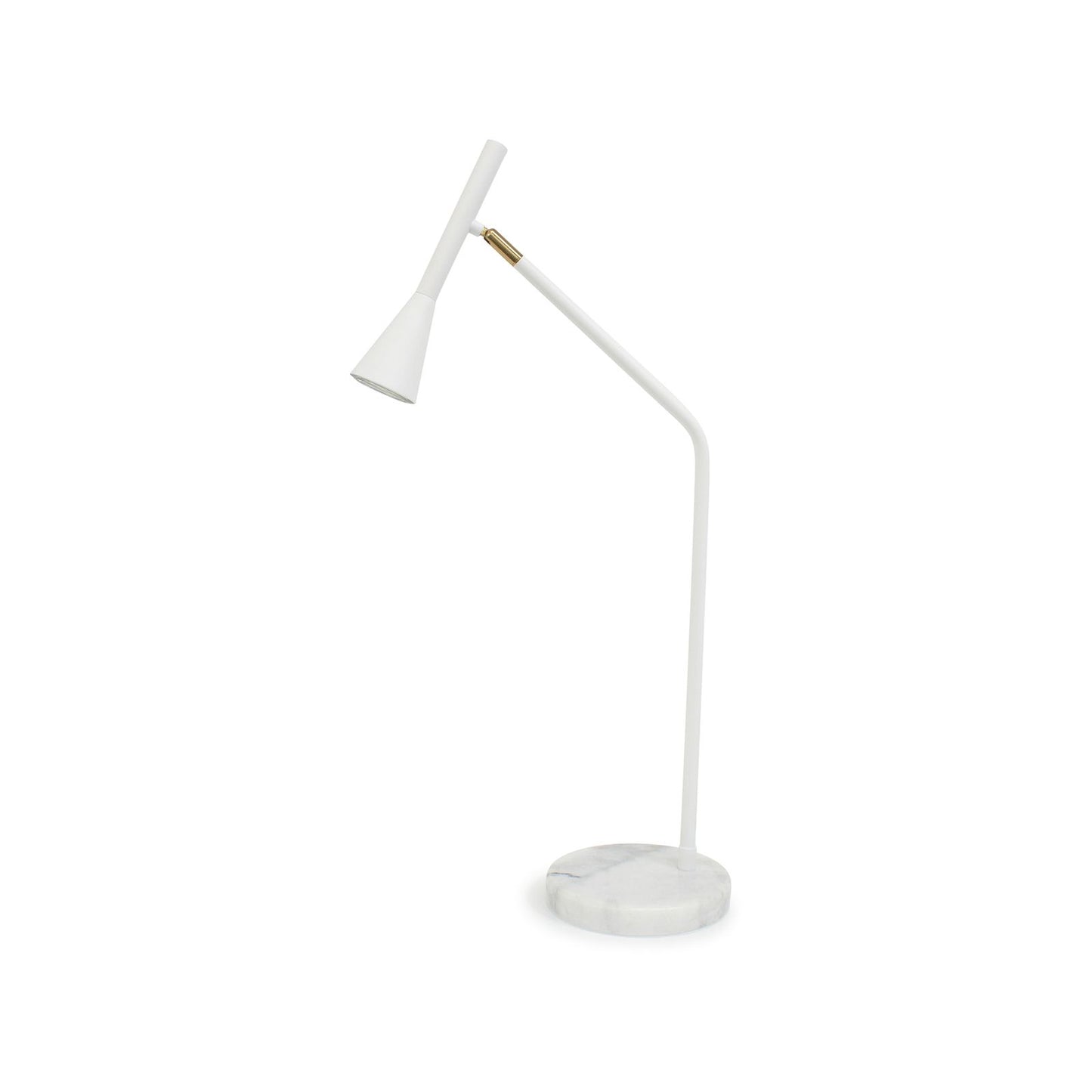 Home Design White Svelte Desk Lamp - 365 x 645mm