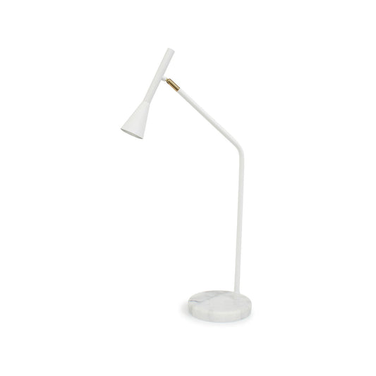 Home Design White Svelte Desk Lamp - 365 x 645mm