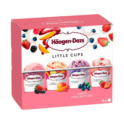 Haagen Dazs Fruit Collection Little Cups 4 Pack - 380mL