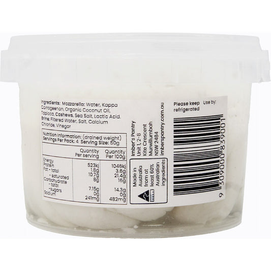 Imber's Pantry Fresh Mozzarella In Brine 200g