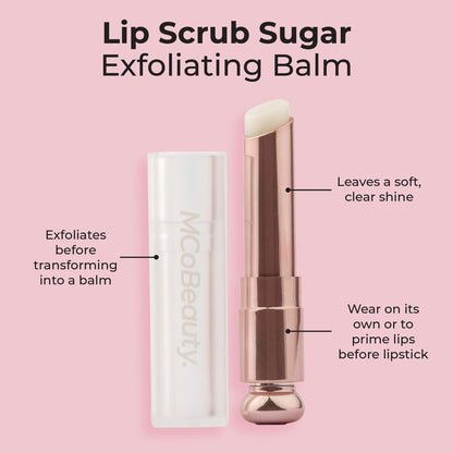 Mcobeauty Lip Scrub Sugar Exfoliating Balm Clear 3.5g