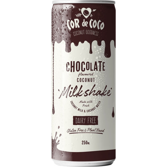 Cor De Coco Chocolate Flavoured Coconut Milkshake Dairy Free 250ml