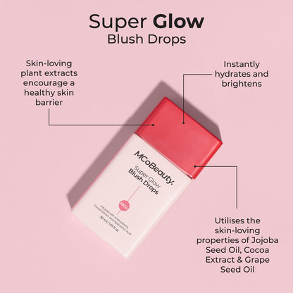 MCoBeauty Super Glow Blush Drops Rose Pink 30ml