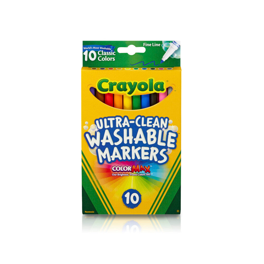 Crayola Ultra ean Fineline Markers - 10 Pack