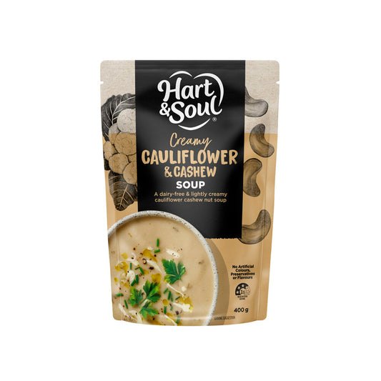 Hart & Soul Cauliflower & Cashew Soup Pouch - 400g