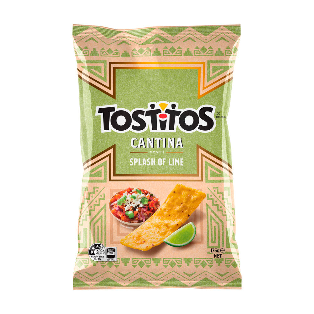 Tostitos Splash Of Lime Tortilla Chips - 175g