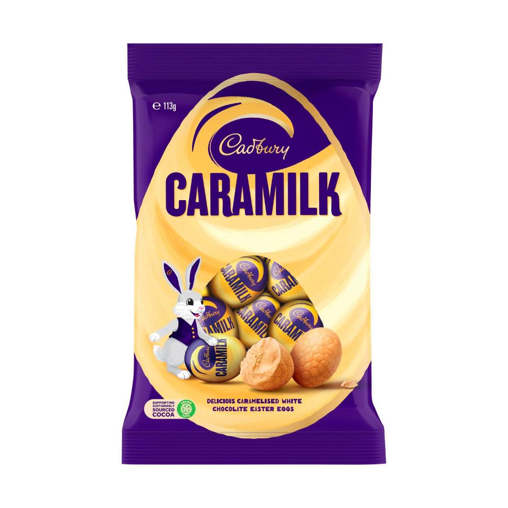 Cadbury Caramilk Easter Chocolate Eggs Bag - 113g