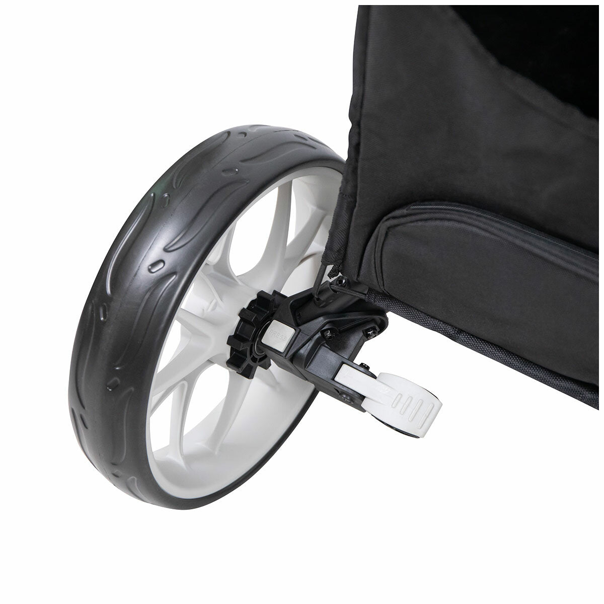 Incontro Sports Caddycruiser One 4 Wheel Golf Push Cart One-Click Folding Dark Grey Aluminium