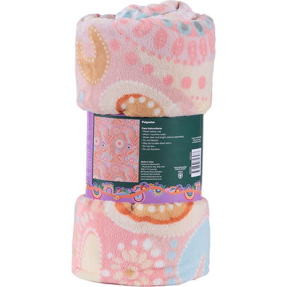 Bobbi Lockyer Throw Coral Or Blue Assorted Each