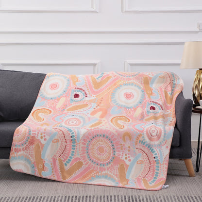 Bobbi Lockyer Throw Coral Or Blue Assorted Each