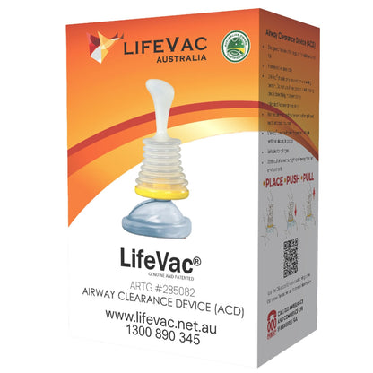 Lifevac Airway Clearance Anti-Choking Travel Kit Masks Included