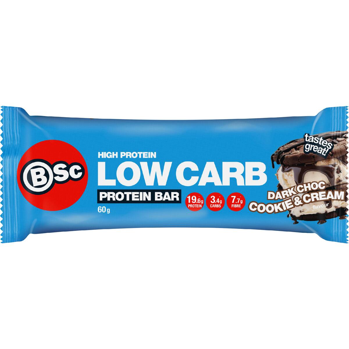 Bsc High Protein Low Carb Bar Dark Choc Cookie 60g