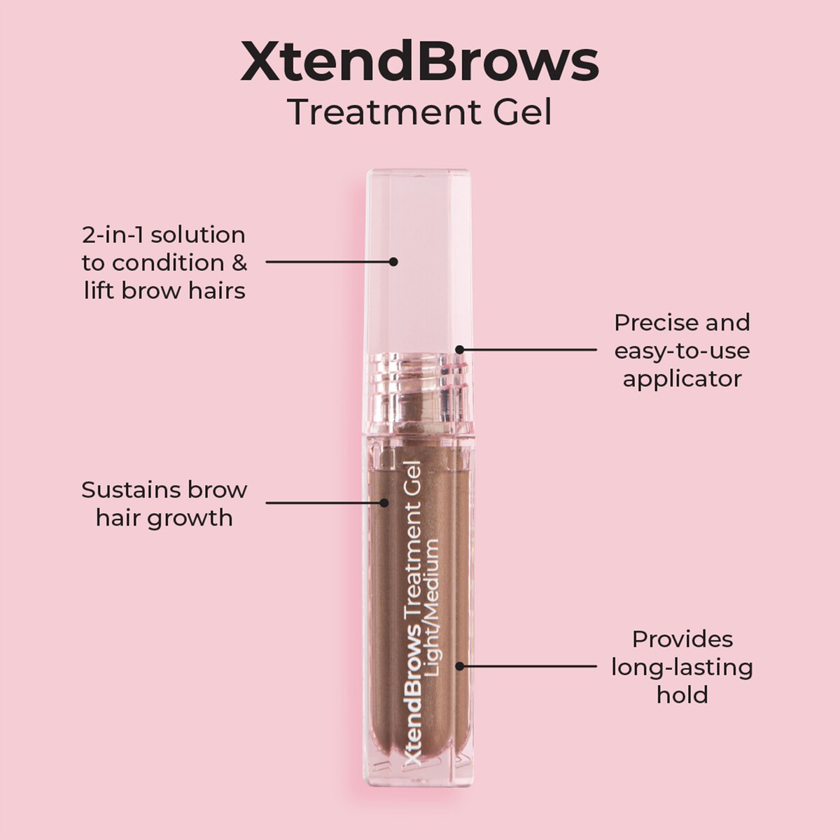 MCoBeauty Xtend Brows Treatment Gel Light/ Medium 4g