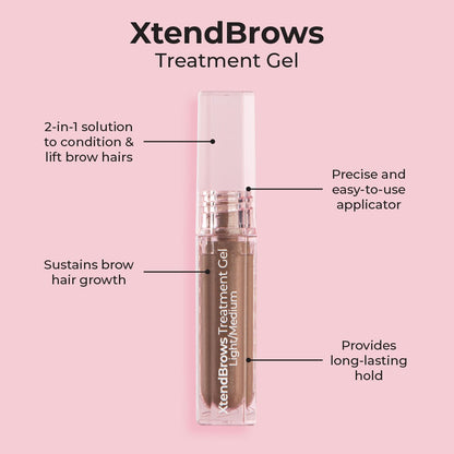MCoBeauty Xtend Brows Treatment Gel Light/ Medium 4g