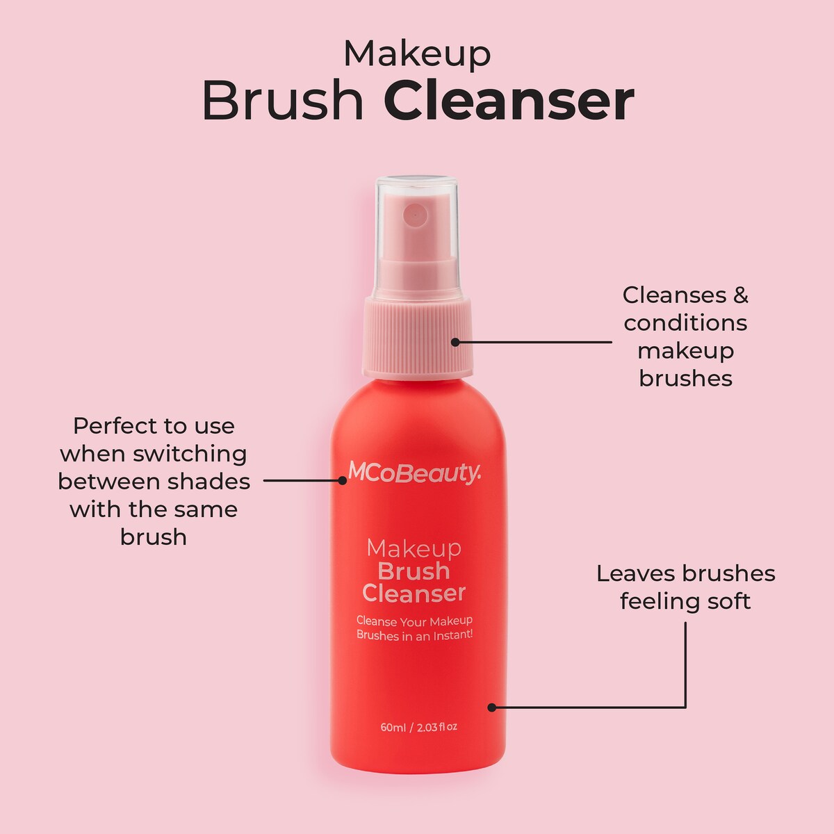 Mcobeauty Makeup Brush Cleanser 60ml