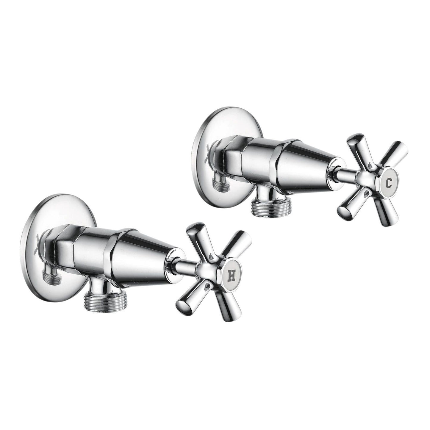Estilo Chrome Jumper Valve Cross Handle Washing Machine Set - 1245 x 65 x 245mm
