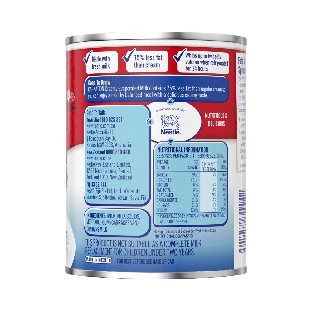 Nestle Carnation Full Cream Evaporated Milk - 340mL