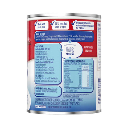Nestle Carnation Full Cream Evaporated Milk - 340mL