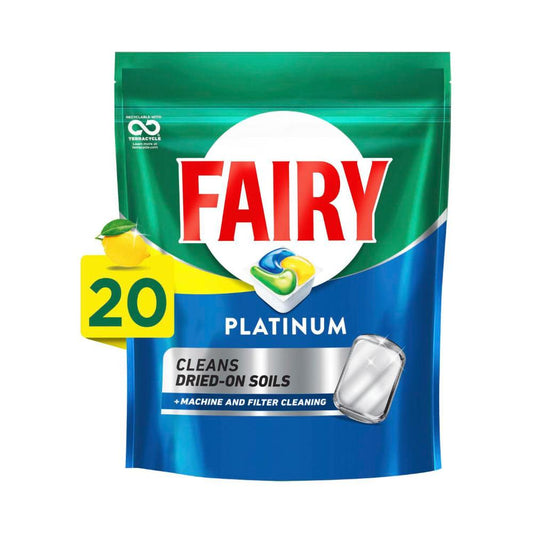 Fairy Platinum Lemon Dishwashing Tablets - 20 Pack