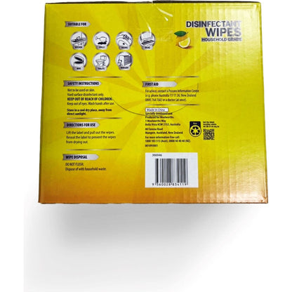 Strike Disinfectant Wipes Lemon Scented 100 X 6 Pack
