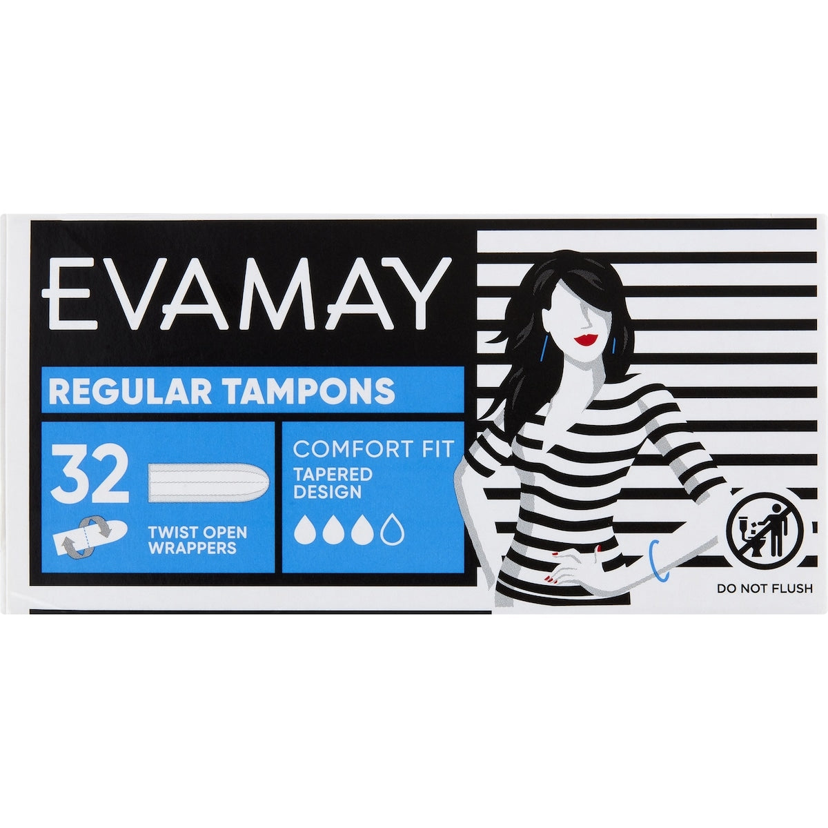 Evamay Regular Tampons 32 Pack