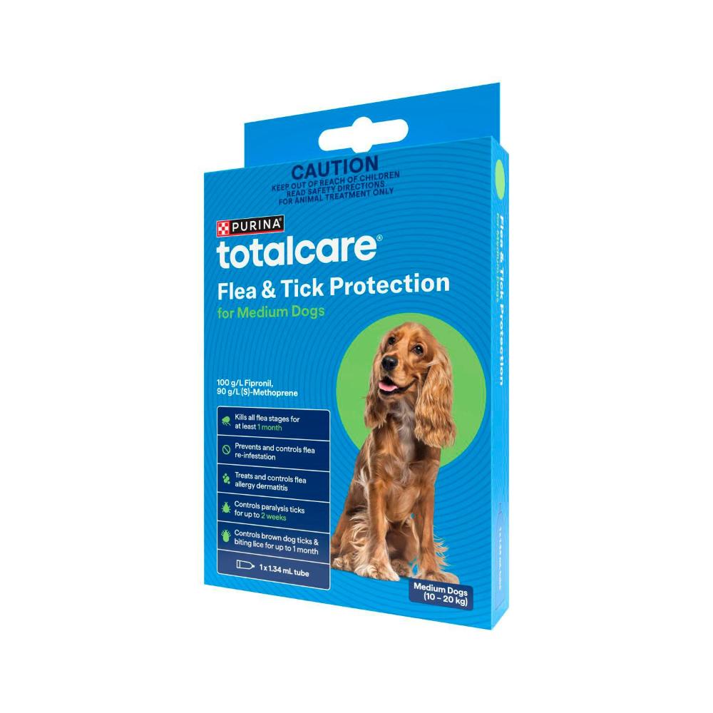 Purina Total Care Flea Tick Control Plus Medium Dog Treatment - 1 pack