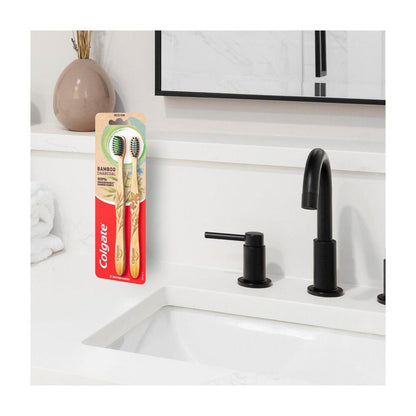 Colgate Bamboo Toothbrush Medium - 2 pack