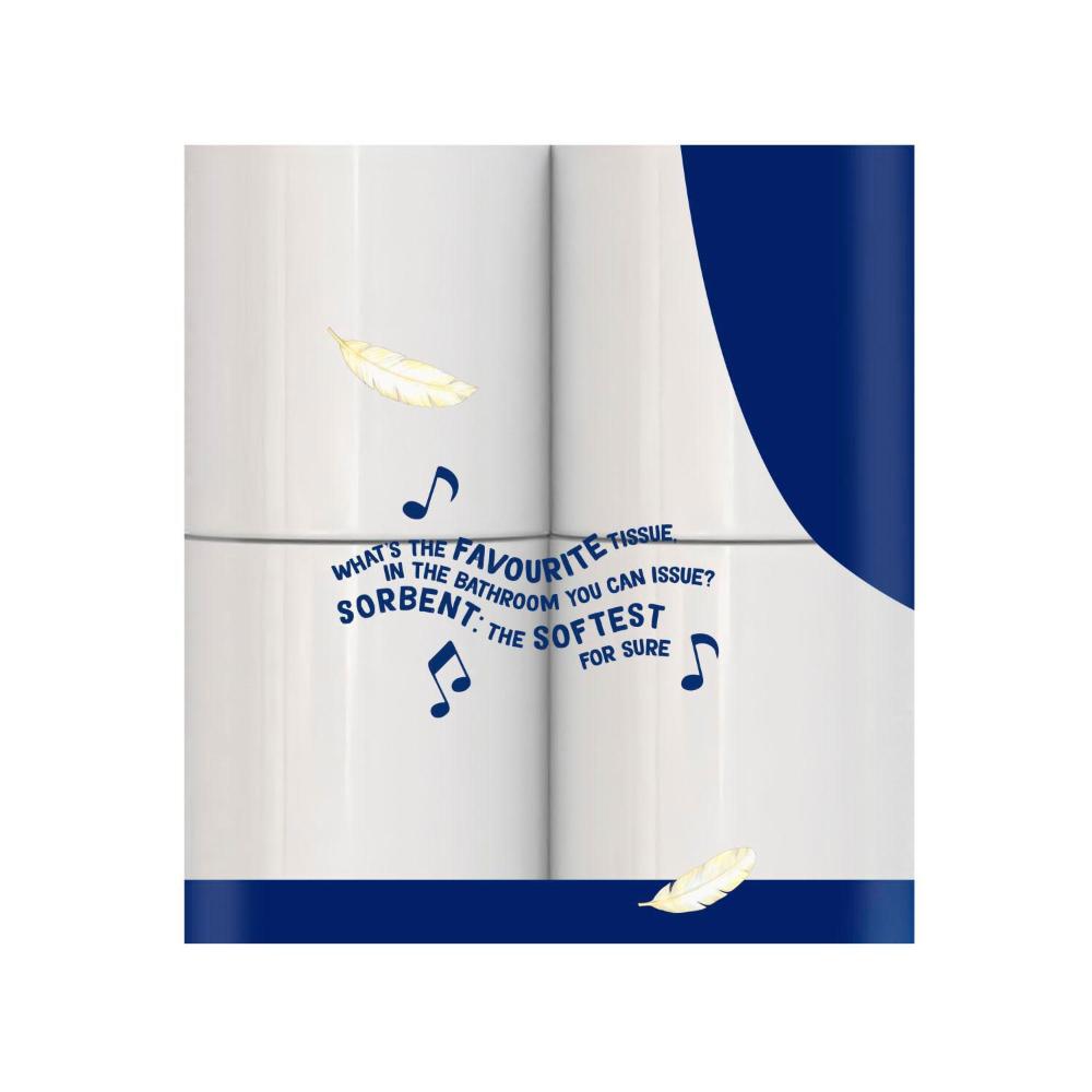 Sorbent 3 Ply Soft & Strong Toilet Paper - 16 Pack