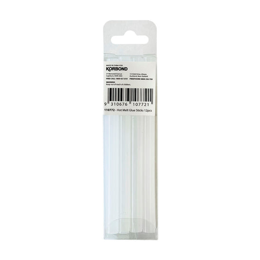 Korbond Hot Melt Glue Sticks - 12 pack