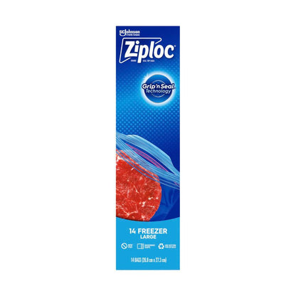Ziploc Large Resealable Food Storage Freezer Bags - 14 Pack