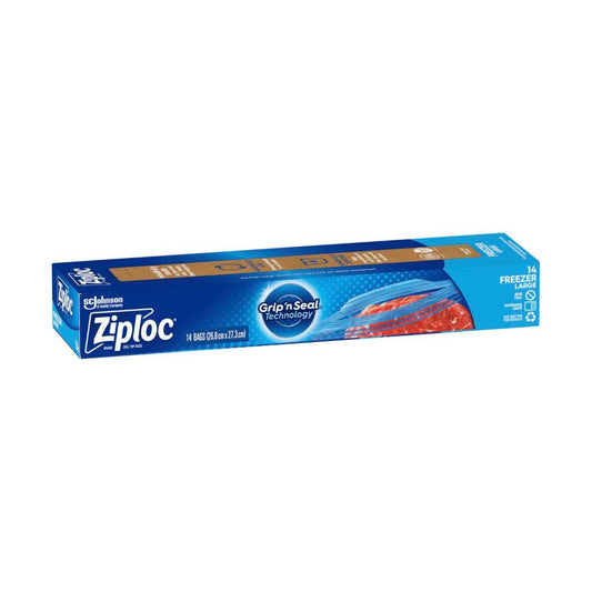 Ziploc Large Resealable Food Storage Freezer Bags - 14 Pack