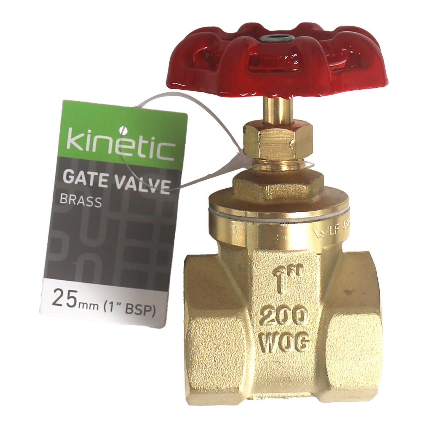 Kinetic Brass Universal Thread Gate Valve - 25mm