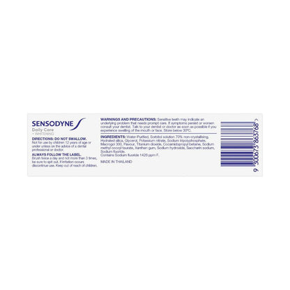 Sensodyne Daily Care And Whitening Toothpaste For Sensitive Teeth - 50g