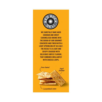 Red Rock Deli Gourmet Crackers Caramelised Onion - 130g