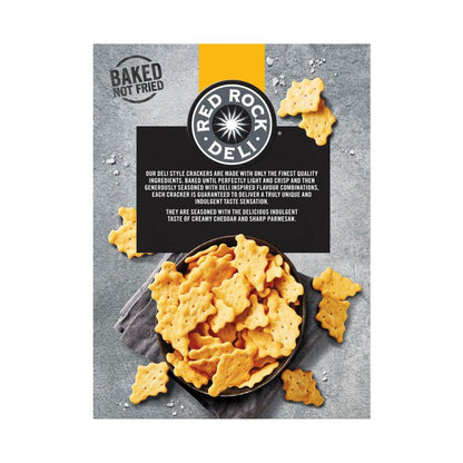 Red Rock Deli Cheddar & Parmesan Deli Style Crackers - 135g