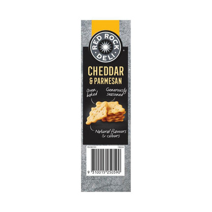 Red Rock Deli Cheddar & Parmesan Deli Style Crackers - 135g