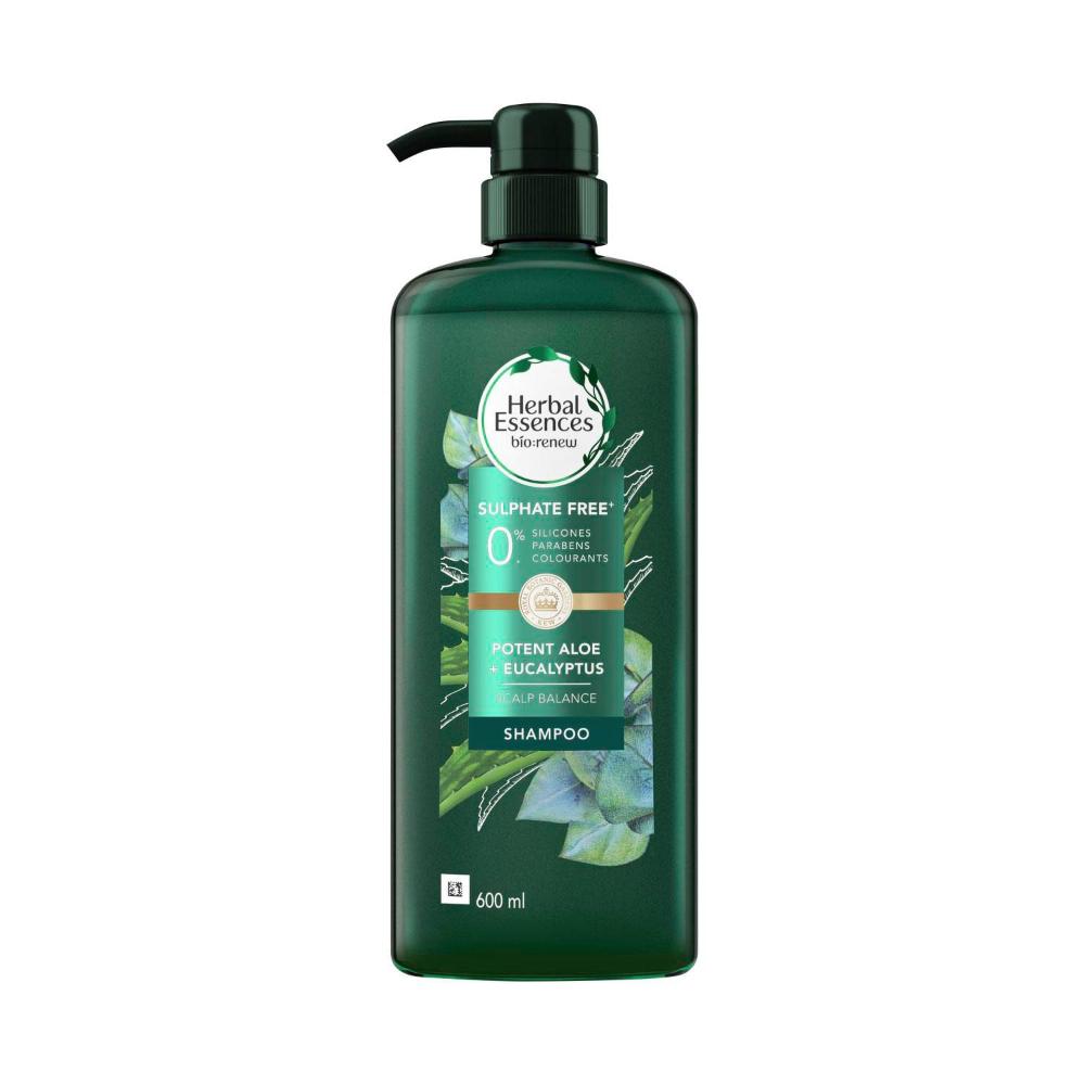 Herbal Essences Shampoo Potent Aloe + Eucalyptus - 600mL