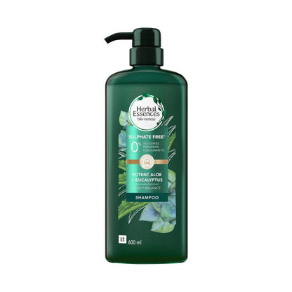 Herbal Essences Shampoo Potent Aloe + Eucalyptus - 600mL