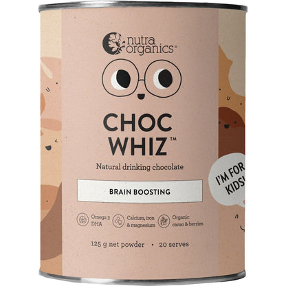 Nutra Naturals Choc Whiz Brain Boosting Drinking Chocolate 125g